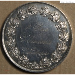 Médaille Argent "1er prix d'Académie d'après Nature" 1866, attribué à Pétua (17), lartdesgents.fr