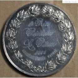 Médaille Argent Napoléon III "1er prix peinture Académie d'après Nature" L. Pétua  1865 (5), lartdesgents.fr