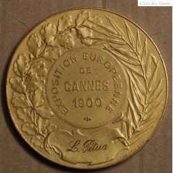 Médaille "Exposition Européenne de Cannes 1900, attribué à Pétua (12), lartdesgents.fr