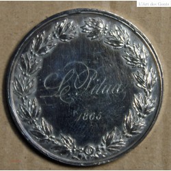 Médaille Argent "1er prix peinture Académie d'après Nature"  1865, attribué à Pétua (15), lartdesgents.fr