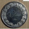 Médaille Argent "1er prix peinture Académie d'après Nature"  1865, attribué à Pétua (15), lartdesgents.fr