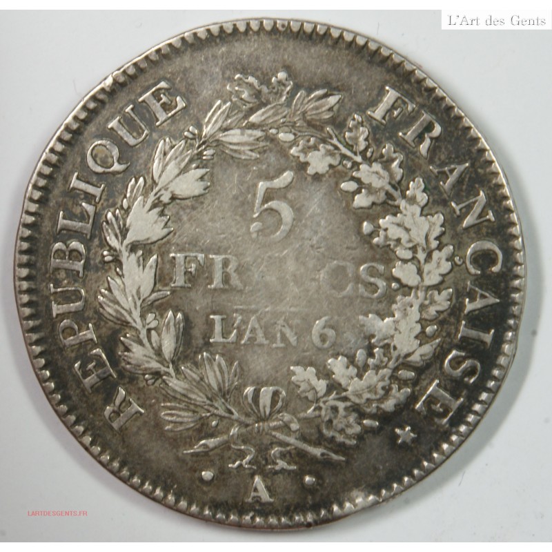 Union et Force 5 Francs An 6/5 A TB35 F.291/10, lartdesgents.fr