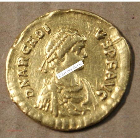 BYZANTIN - Solidus ARCADIUS 388-392 AD. Constantinople, lartdesgents.fr