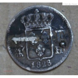 Rare 1/4 Franc Charles X Argent 1828 H La Rochelle 15713 Ex. TB/AB COTE 200€, lartdesgents.fr