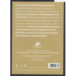 Collector 8 Timbres Jeux olympiques et Paralympiques Paris 2024 Neuf** lartdesgents