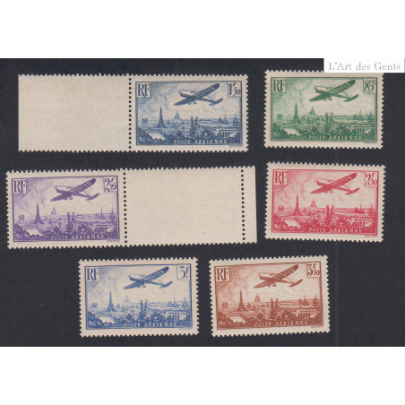 Série Timbres Poste Aérienne -  n°8 à n°13 - 1936 - Neufs** - Cote 300 Euros -lartdesgents