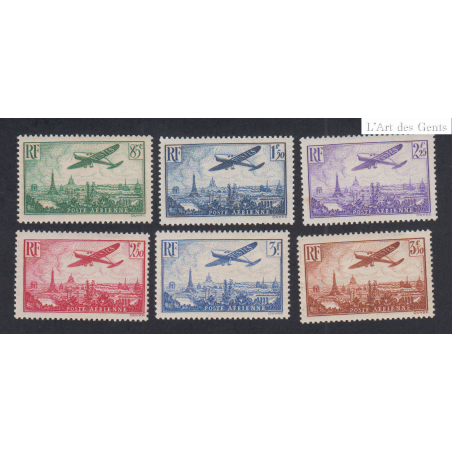 Série Timbres Poste Aérienne -  n°8 à n°13 - 1936 - Neufs Charnières- Cote 170 Euros - lartdesgents