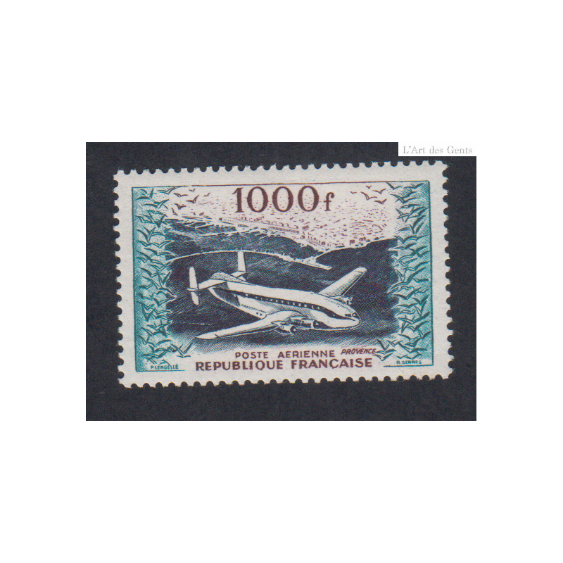 Timbre Poste Aérienne -  n°33 - 1954 - Neuf** - Cote 135 Euros lartdesgents