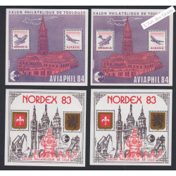 Blocs Souvenir CNEP n°4-4A et n°5-5A 1983-1984 - Neufs** - cote 143 €- lartdesgents