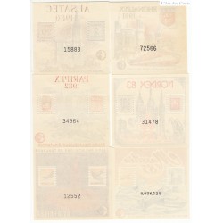 LOT 11 BLOCS CNEP SALONS PHILATELIQUES N°1 à N°11 NEUFS** Cote 231 Euros