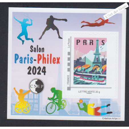 Bloc Souvenir CNEP n°96  Salon Paris Philex 2024 - Neuf** -  lartdesgents