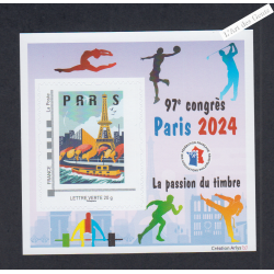 Bloc Souvenir FFAP - 97ème congrès Paris 2024 - Neuf** -  lartdesgents.fr