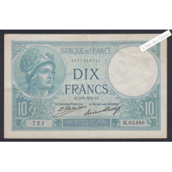 Billet France 10 Francs Minerve 2-6-1932 alphabet M.65496 721 TTB+ lartdesgents