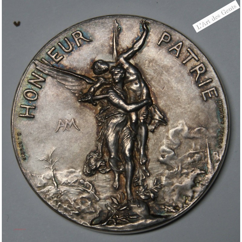 MEDAILLE ARGENT 1886 UNION TIR DE FRANCE PAR H. DUBOIS , lartdesgents.fr