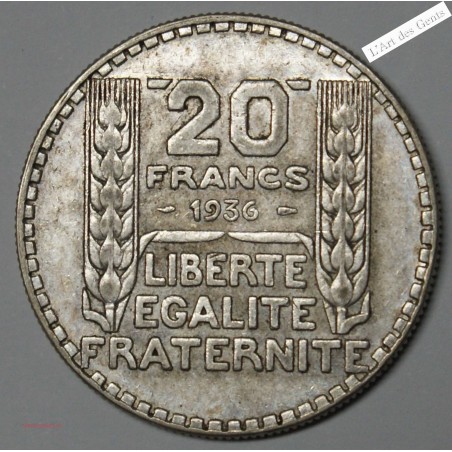 TURIN 20 Francs 1936 TTB+, lartdesgents.fr