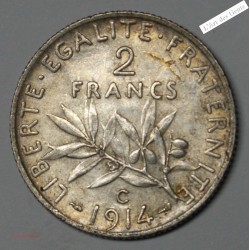 SEMEUSE 2 Francs 1914 C, lartdesgents.fr