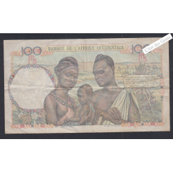 Billet AFRIQUE OCCIDENTALE 100 Francs TTB 6-1-1948 n°D.2972 304 lartdesgents.fr