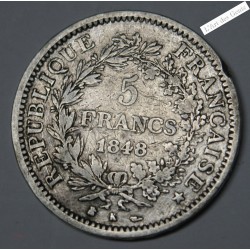 5 Francs 1848 K TB+, lartdesgents.fr