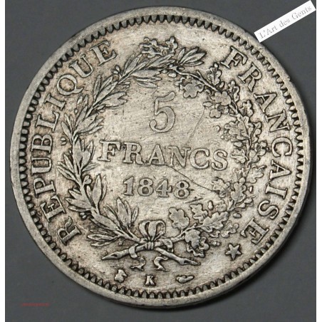 5 Francs 1848 K TB (2), lartdesgents.fr