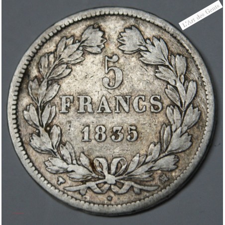 5 Francs 1835 MA TB, lartdesgents.fr