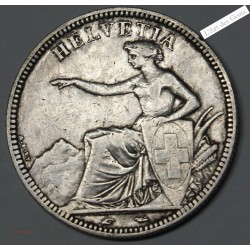 SUISSE- 5 FRANCS 1851 HELVETIA TTB, lartdesgents.fr