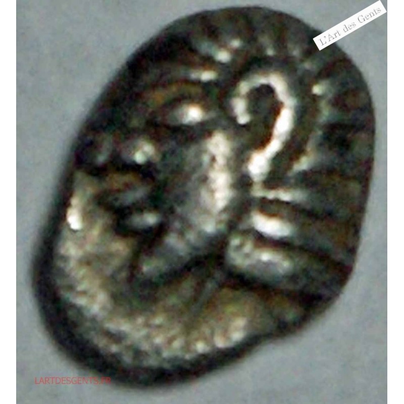 IONIE –COLOPHON  Tétartémorion ou 1/48ème de statère c.550 – 520 av J-C. TTB, lartdesgents.fr