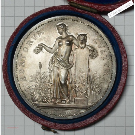 Médaille argent Hortvrvm Cvltvra 1882 (attribuée), lartdesgents.fr