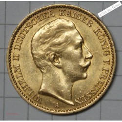 20 mark or 1911 Prusse WILHELM II, lartdesgents.fr