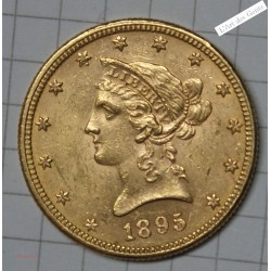 US $10 DOLLARS or 1895 XF+ TTB+, lartdesgents.fr