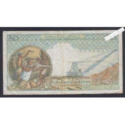 Maroc - 50 Dirhams - 1950 - n°E.1 14557 lartdesgents.fr