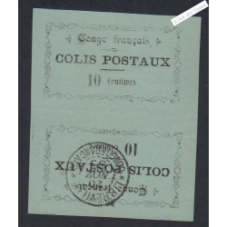 Timbre Colonie Française Congo 1891 Colis Postaux n°1A Tête Bêche, cote 1550€ lartdesgents