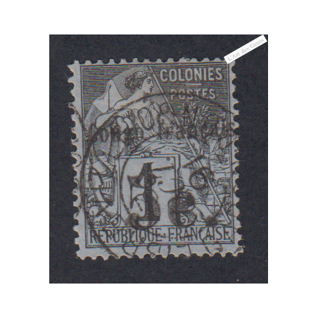 Timbre des Colonies Françaises de 1881 - Congo - n°1 - oblitéré - cote 180 Euros - l'artdesgents.fr