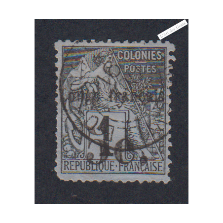 Timbre des Colonies Françaises de 1881surchargé - Congo - n°1 - oblitéré - cote 180 Euros - l'artdesgents.fr