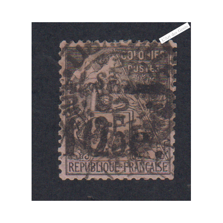 Timbre des Colonies Françaises de 1881 surcharge  - Congo - n°5 -  cote 150 Euros - l'artdesgents.fr