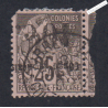 Timbre des Colonies Françaises de 1881 surcharge renversée - Congo - n°5c -  cote 295 Euros - l'artdesgents.fr