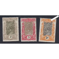 Timbres des Colonies Françaises de1900 - Congo - n°39 à n°41 -  cote 214 Euros - l'artdesgents.fr