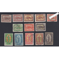 Timbres des Colonies Françaises de 1900 - Congo - n°27 à n°37 -  cote 46 Euros - l'artdesgents.fr