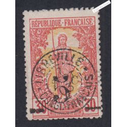 Colonies Françaises 1900 surchargé - Congo - n°46 - oblitéré-  cote 190 Euros - l'artdesgents.fr