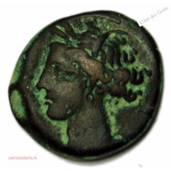 ZEUGITANE - CARTHAGE Shekel c. 300- 264 av J-C TTB ,R1 , lartdesgents.fr