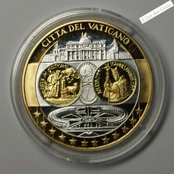 Médaille Europa "CITA DEL VATICANO" - Premier hommage 0 l'Euro argent, lartdesgents.fr