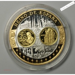 Médaille Europa "REINO DE ESPAGNA" - Premier hommage a l'Euro argent, lartdesgents.fr