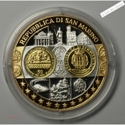 Médaille Europa "San Marino" - Premier hommage à l'Euro argent, lartdesgents.fr