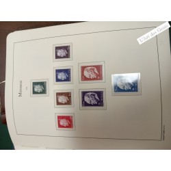 Collection Timbres Neufs Monaco 1974-1998 - 3 Reliures Feuilles leuchtturm -envoi France