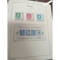 Collection Timbres Neufs Monaco 1974-1998 - 3 Reliures Feuilles leuchtturm -envoi France