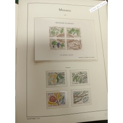 Collection Timbres Neufs Monaco 1974-1998 - 3 Reliures Feuilles leuchtturm -envoi France