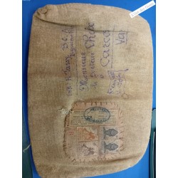 Timbres cousus du Togo sur Sac de banque chaix lartdesgents.fr