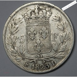 LOUIS XVIII 5 Francs 1823 D...