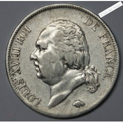 LOUIS XVIII 5 Francs 1823 D Lyon TB+ , lartdesgents.fr