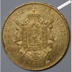 100 Francs or 1858 A Paris Napoléon III (2), lartdesgents.fr