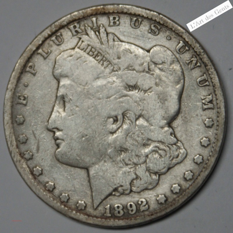 1$ 1892 CC Carlson City Morgan, lartdesgents.fr